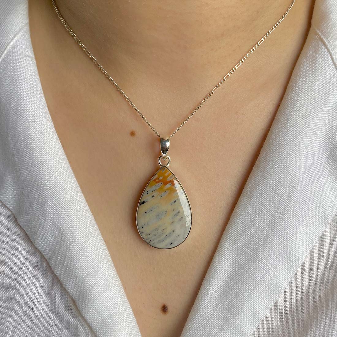 Deerfawn Jasper Pendant-(DFJ-P-20.)